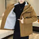 Youth Winter Fleece-Lined Thick Parka for Men 2025 New Warm Hooded Loose Casual Cotton Jacket Coat