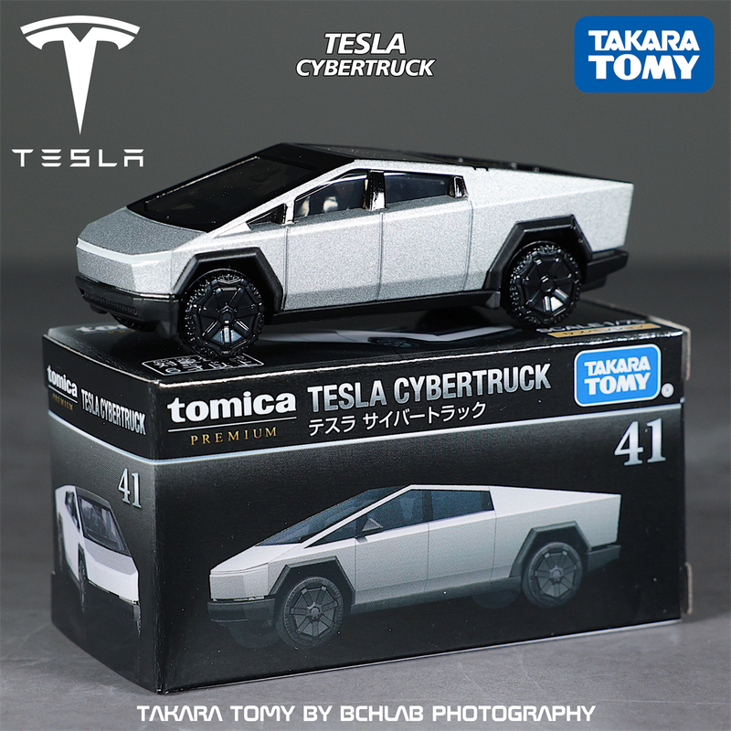 Tomy Tomica Tp41 Tesla Cybertruck Alloy Car Model Cyber Pickup Toy Car Model Gift