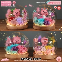 Подлинный лобби -пузырьный мате -спалон Eternal Flower Airport Limited Blind Zanmang Little Beaver Sliming Gift