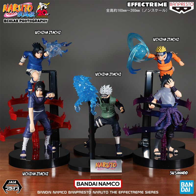 Bandai Naruto Effectreme Series Naruto Sasuke Itachi Kakashi Figure Model Ornament Gift for Men