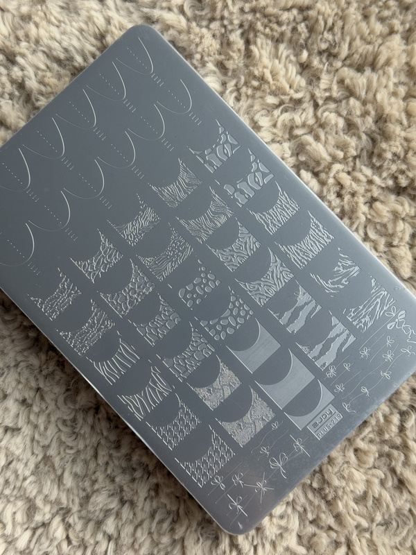 French Manicure Printing Steel Plate with Leopard Print, Zebra Print, Snakeskin Print, Crocodile Print, Can Be Used for Overlay Printing, High-Quality Stamp Transfer Plate