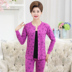 Bei trung niên cao niên bông cardigan ấm đồ lót womens bông lớn bông cardigan quần mùa thu mỏng quần bông áo len thiết lập. 