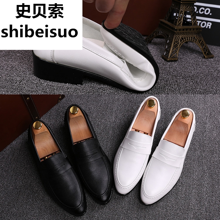 Epesole men's pointy leather shoes Men's Inron sleeves Breathable Sloth Casual Shoes Groom Wedding Shoes 37 yards of men's shoes