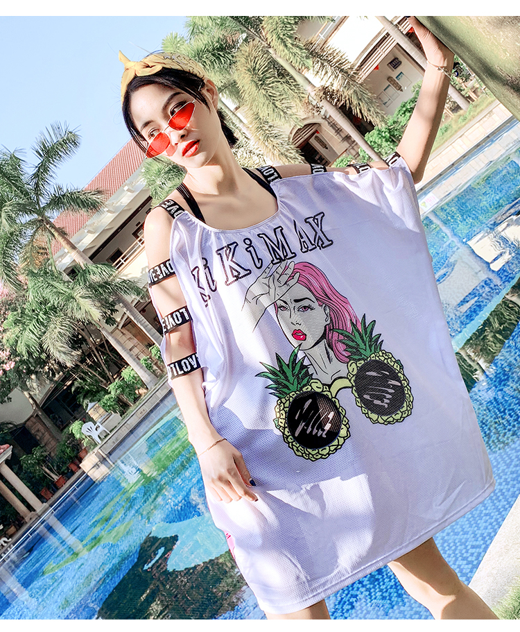 Đồ bơi mới cho bé gái 2019 Bộ đồ bơi cho bé ba mảnh dành cho trẻ em phù hợp với thời trang thể thao dễ thương chia tay mùa xuân nóng bỏng - Bộ đồ bơi của Kid đồ bơi bé gái