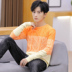 2019 thu đông mới áo len nam cổ tròn dày áo len quần áo nam áo thun dài tay áo len - Cardigan ao khoac nam Cardigan