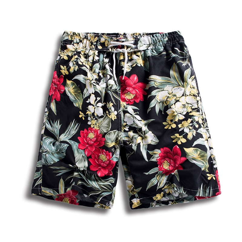Mùa hè 2018 mới quần nam đi biển lỏng quần nam giản dị năm điểm quần short nam quần lớn quần nam đôi nam