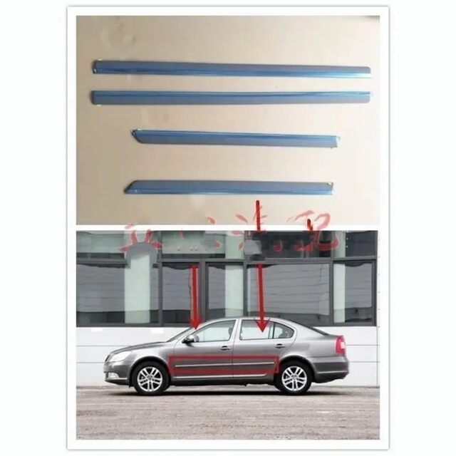 Skoda Octavia 07-14 Model Body Trim Strips, New Octavia Door Trim Strips, Decorative Strips, Anti-Scratch Strips, Anti-Collision Trim Strips