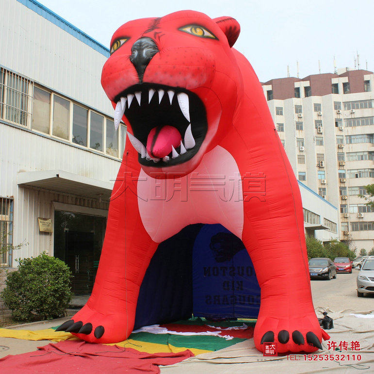 High-end custom inflatable channel gas mold Inflatable tiger channel gas mold Outdoor publicity channel supplies gas mold