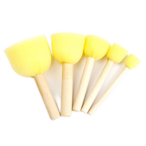 Rubbing tool sponge stamp childrens painting bear painting art stick brush creative set toddler material package