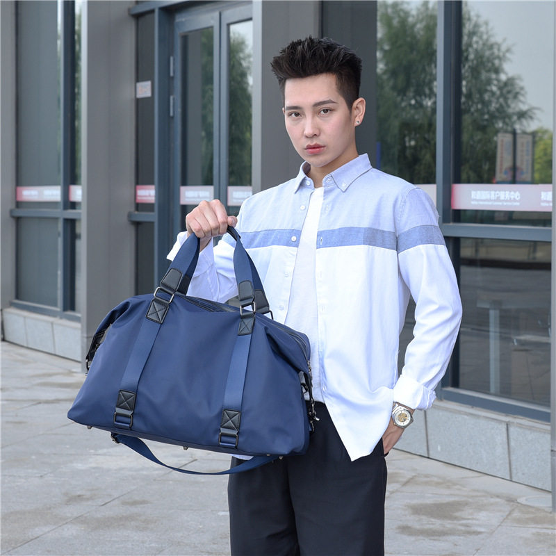 Lightweight Business Travel Bag, Men's Satchel Luggage Bag, Large Capacity Short-Distance Travel Shoulder Bag, Casual Fitness Bag