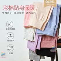 Autumn pants ladies wear spring and winter thin cotton sweater pants student tight stretch cord pants single piece flesh color body warm pants