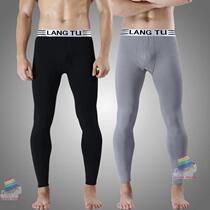 Mens autumn pants mens warm pants mens plush plus thick lining pants mens leggings line pants personality slim thin autumn and winter