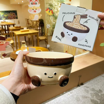 Cute fat feet instant noodles snail noodles bowl