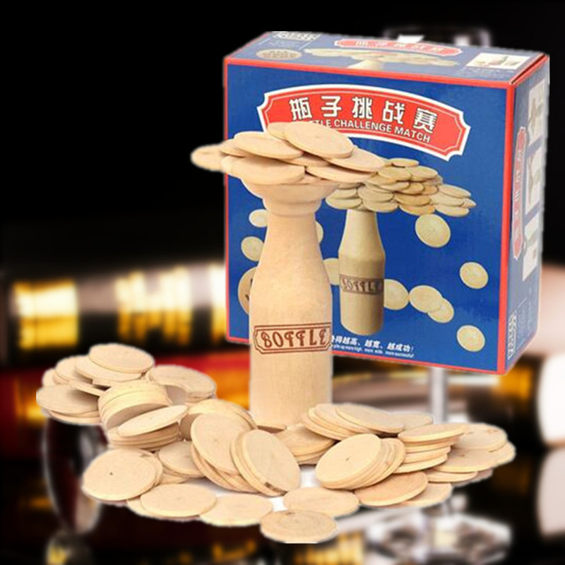 Child Parenting Intellect Toy Bottle Challenge Racing Wine Bottle Laminated Legit Laminated Adult Children Puzzle Toys