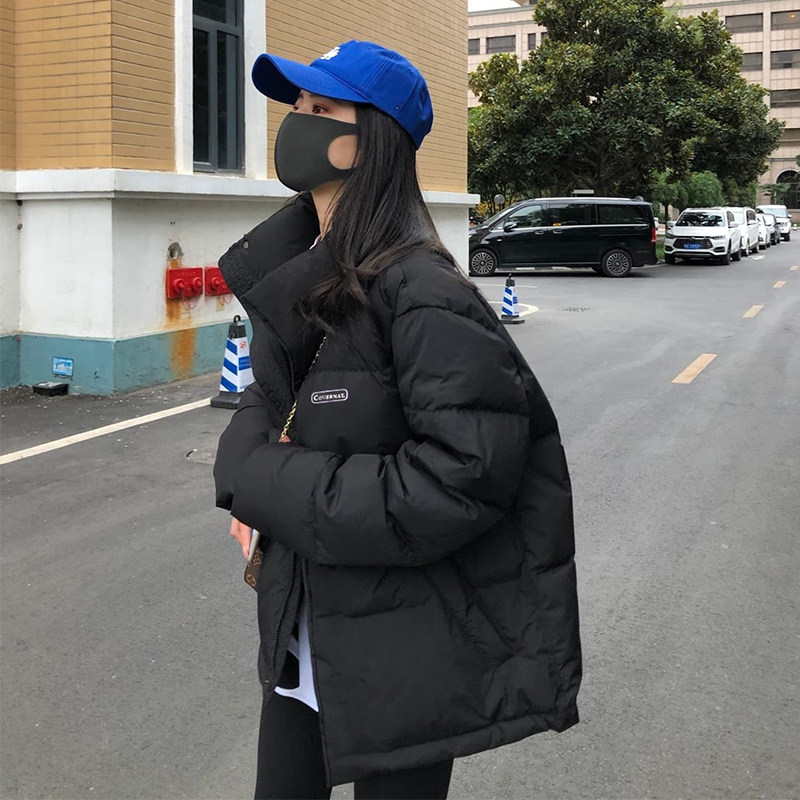 Black short down jacket women's 2022 winter new popular Korean version thickened 90 white duck down jacket jacket burst