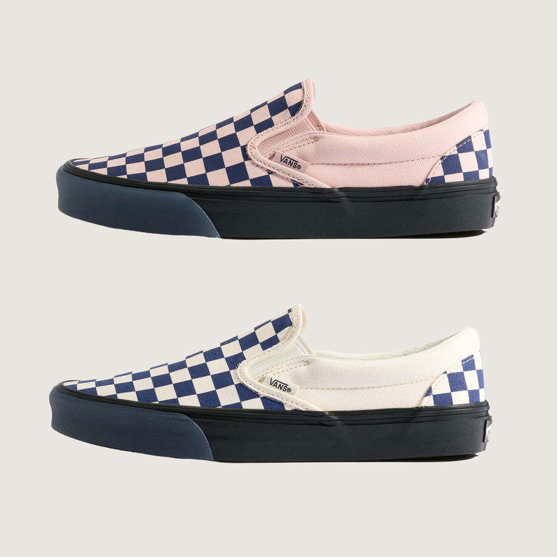 Vans Slip-On Checkerboard Canvas Shoes, Slip-On Loafers, Breathable, Trendy, Versatile Casual Sneakers