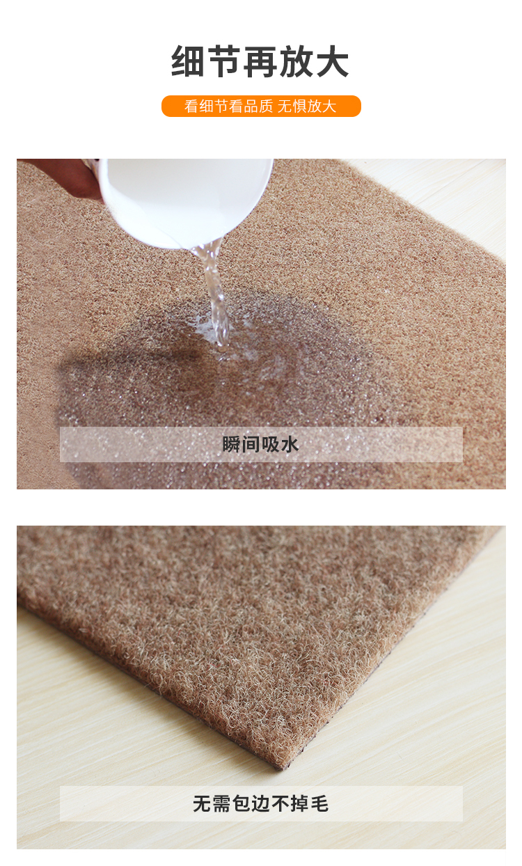 50 * 150 kéo dài trượt mat chống trượt nước mat bếp và không thấm dầu chống footbed - Thảm sàn giá thảm nhựa trải sàn