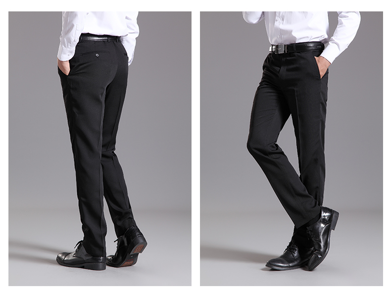 Shuo Sheng cổ điển chuyên nghiệp Slim bụi nam quần đen công sở nam Anh phiên bản Hàn Quốc của quần phù hợp quần dài quần tây nam công sở
