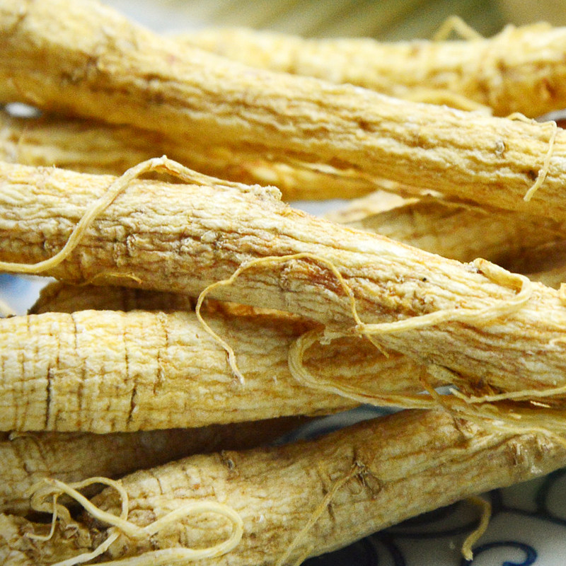 New stock Northeast special production Jilin ginseng white ginseng white ginseng white mountain garden ginseng raw leather ginseng and ginseng 250 gr 