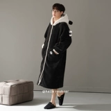 柔可儿 Демисезонный коралловый банный халат, бархатная флисовая пижама, фланелевый зимний длинный комплект, увеличенная толщина