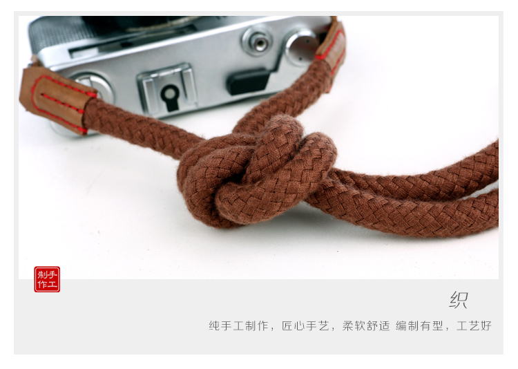 Dây đeo SLR camera micro dây buộc văn học đơn dây đeo với đáng yêu retro Polaroid Canon Sony tròn bông sợi dây thừng - Phụ kiện máy ảnh DSLR / đơn chân máy benro t660ex