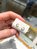 Japan direct delivery Star Jewelry 18k gold white gold Crescent diamond Star and moon earrings