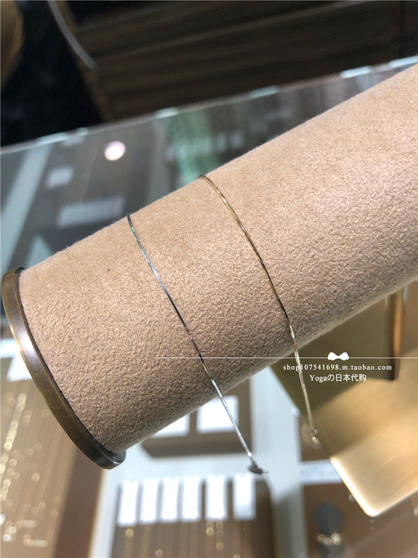 Japan direct delivery cocoshnik 10K Snake bone chain very fine soft chain bracelet