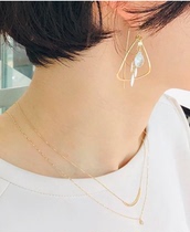 Japan direct delivery agete 10k all-in-one feminine earrings two sizes