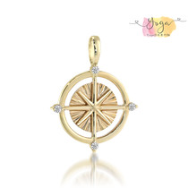 Japan Direct Star Jewelry 10K eight Awn Star Diamond Sun Ray necklace pendant