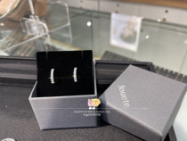 Japanese direct mail Jouete 925 silver silver gold plated seven shiny zircon studs earrings