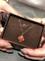 Japan agete Accardo 10k diamond-shaped diamond jewel necklace pendant