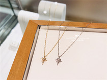  Japan Direct Mail Star Jewelry Crossing 10k Polaris Octagonal Star Diamond Necklace