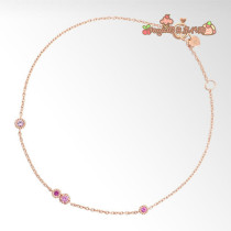 Japan Direct Mail Star Jewelry 10k Gold Pink Sapphire Bracelet