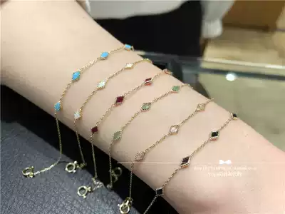 Japan direct mail agete 18 summer 10K color multi-color gem natural stone diamond hand