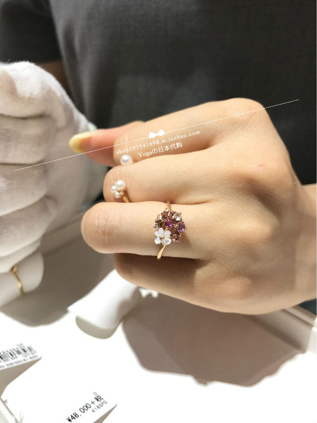 Japan Direct mail Samantha Tiara 17 Spring 10k Flower Bouquet flower ring