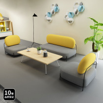 21 new Nordic wind cotton linen art light luxury small family sofa Living room combined day style trio sofa office red