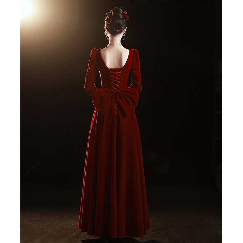 Evening dress, advanced red summer skirt, french style, high-quality style Evening dress, advanced red summer skirt, french style, high-quality style