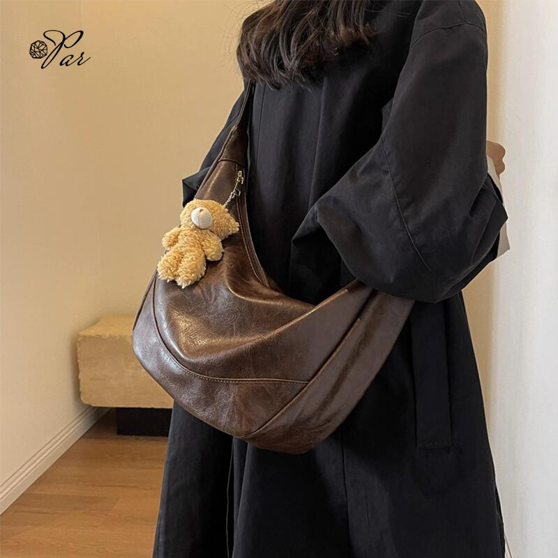 Women's Bag 2026 New Model Commuter Large-Capacity Crescent Bag Niche Women's Bag High-End Dumpling Bag Single Shoulder Crossbody Bag