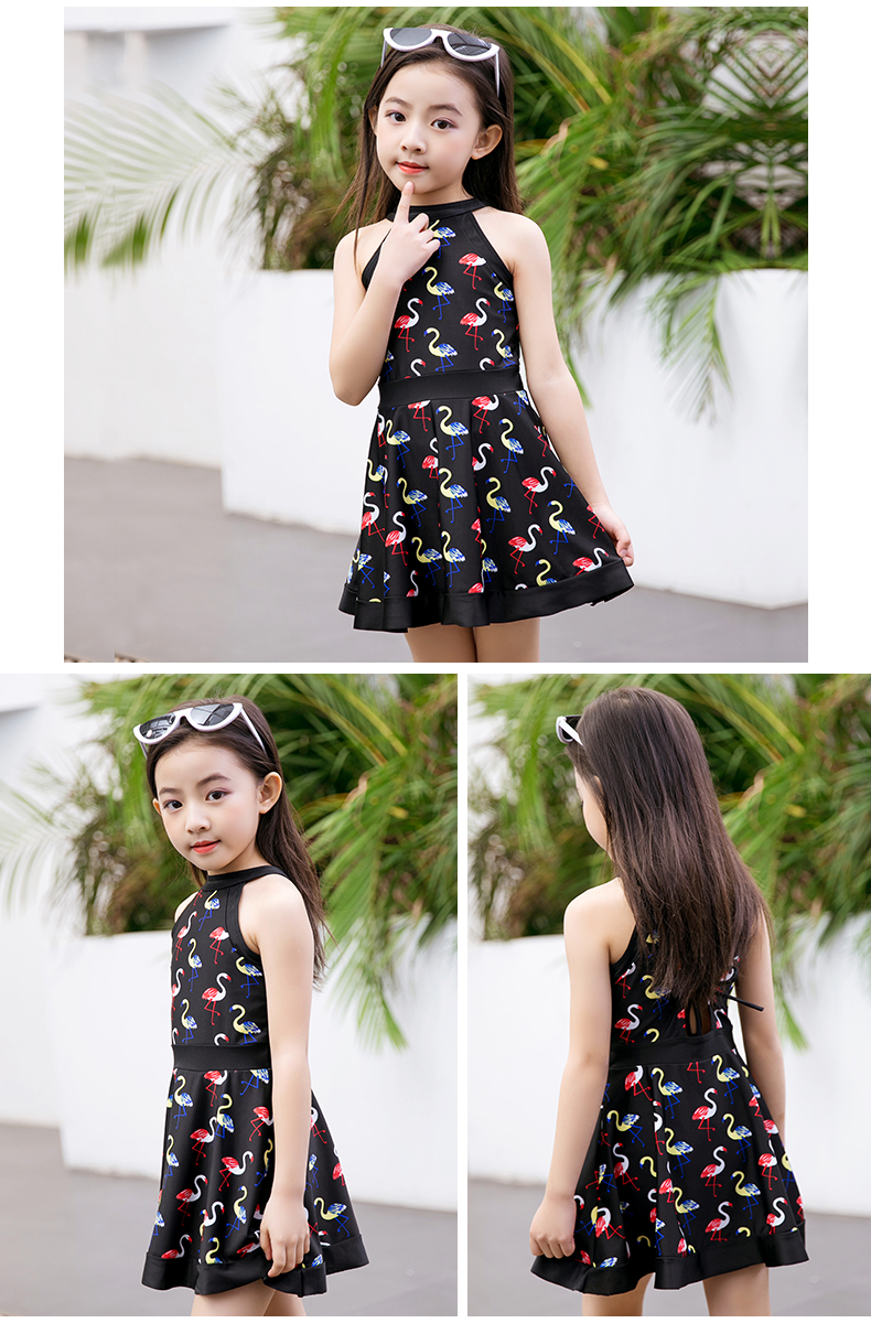 Đồ bơi cho trẻ em, Trẻ nhỏ và vừa, Váy công chúa dính liền Hàn Quốc, Boxer, Girls, Girls, Đồ bơi, Suối nước nóng đồ tắm em bé
