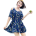 Áo tắm 3 mảnh ngực nhỏ của phụ nữ tập hợp giảm béo bụng gợi cảm Hàn Quốc váy xẻ bảo thủ mùa xuân nóng bỏng - Bộ đồ bơi hai mảnh 	đồ bơi 2 mảnh cột chéo eo	 Bộ đồ bơi hai mảnh