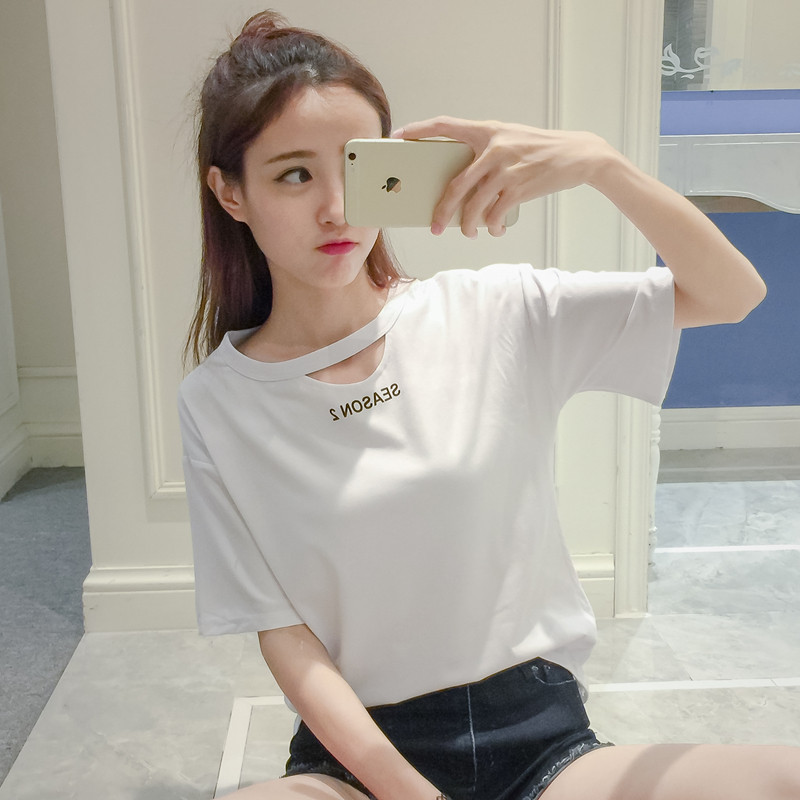 Summer dress 2022 new Han - sleeved students on clothes and loose net red - overfire in short - sleeved t - shirt tide