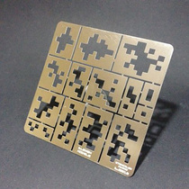 Model net production tool Ai Liechen AJ0013 1 35 digital camouflage leakage spray hollow spray plate size