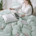 Một mảnh chăn bông đã giặt 150x200cm Chăn đơn chăn 200x230cm Bộ đồ giường cotton đôi chăn nhung tuyết Quilt Covers