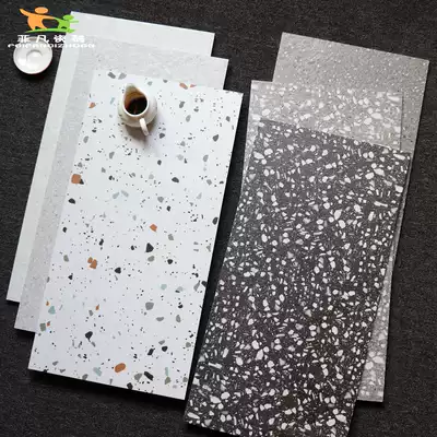 Color terrazzo wall tiles Matte dining room antique floor tiles 300x600 Powder room Kitchen shop white gray tiles