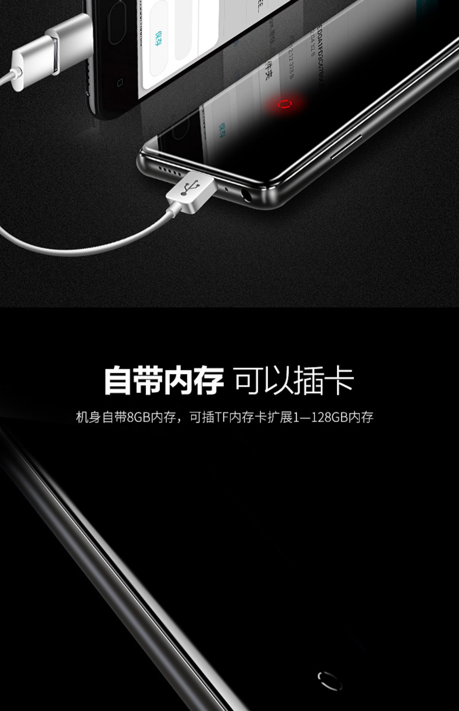 Uniscom Bluetooth mp4 Walkman Sinh viên mp3 máy nghe nhạc màn hình cảm ứng siêu mỏng màn hình lớn âm nhạc không bị mất bên ngoài màn hình cảm ứng 2,4 inch thẻ ghi âm u đĩa học tiếng Anh nghe sách điện tử máy nghe nhạc giá rẻ