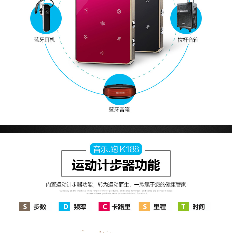 máy nghe nhạc ipod touch Màn hình cảm ứng UnisCom Bluetooth mp3 máy nghe nhạc mini card sinh viên MP4 ghi bút thể thao máy mp3 mini