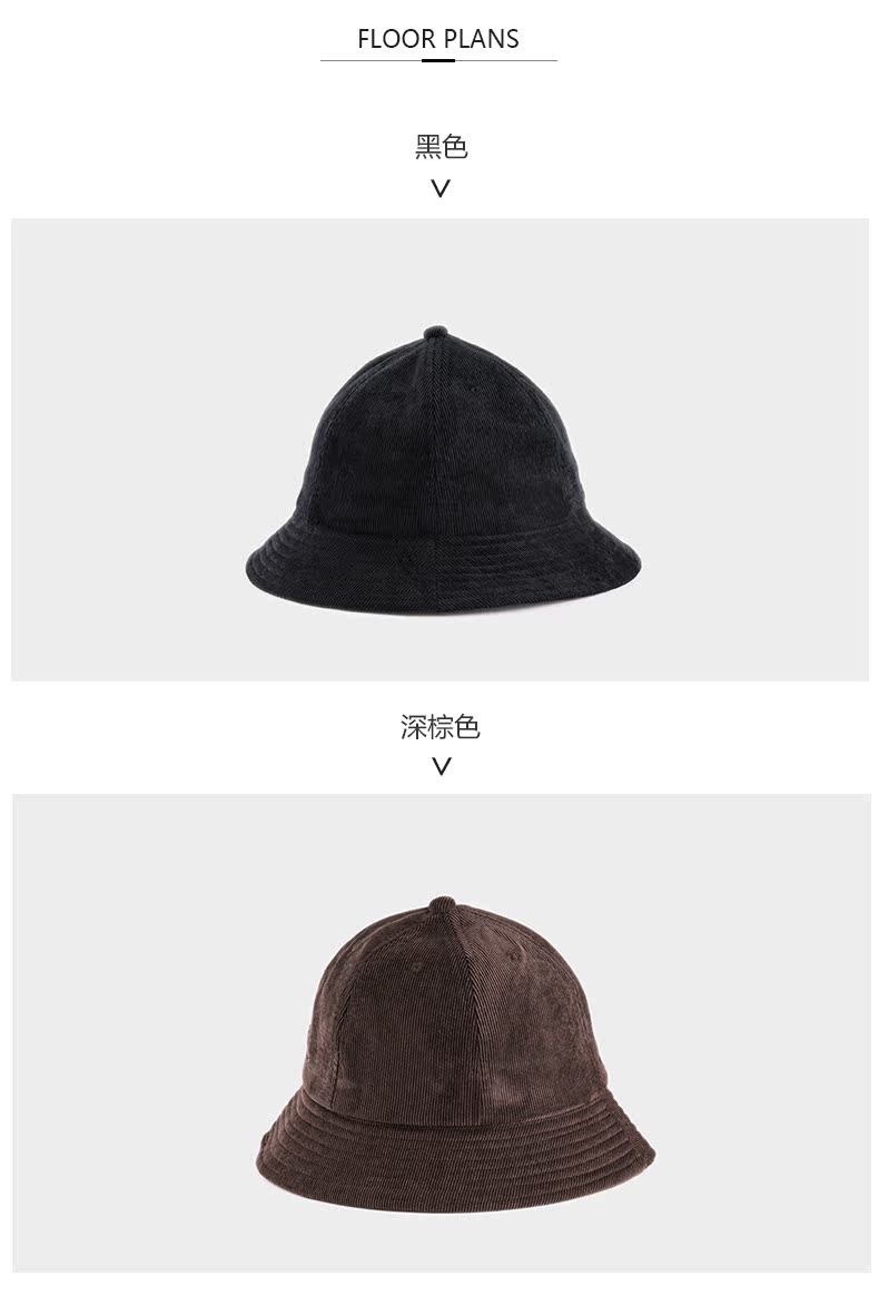 Chapeau pour femme JEANQIUEE    en Velours cotele - Ref 3233435 Image 20