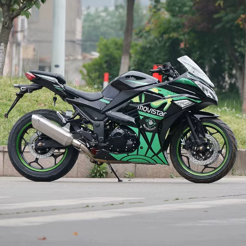 Мотоцикл спортивный автомобиль Домашний Kawasaki Новый Маленький Ниндзя Водяной охлаждение 400cc Тяжёлый локомотив может быть установлен на борту