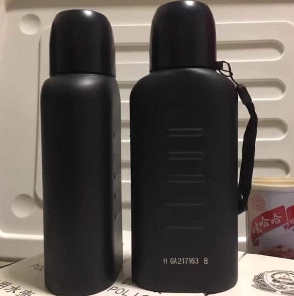 Official Duty Water Bottle Stainless Steel Warning Thermal Insulation Flat Traffic Double-Layer Portable Standard Water Cup Single-Use Commemorative Official Duty Water Bottle Stainless Steel Warning Thermal Insulation Flat Traffic Double-Layer Portable Standard Water Cup Single-Use Commemorative