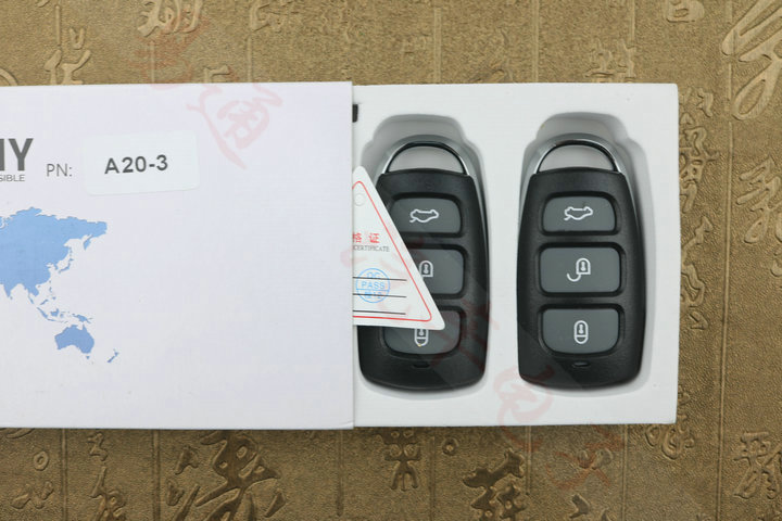 KD100/600 Elf Submachine New Split A20-3 Three-button Remote Control Generation Submachine Car Folding Key